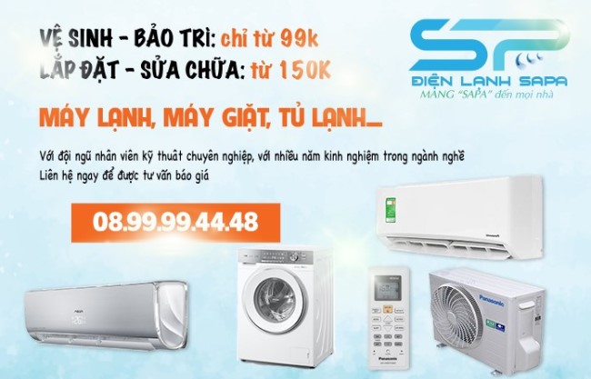 Vệ sinh máy giặt uy tín giá rẻ| Nguồn: Điện Lạnh Sapa